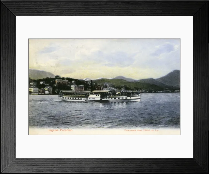 Framed Print : Lake Lugano - Paradiso, Switzerland Framed Print : Lake Lugano - Paradiso, Switzerland