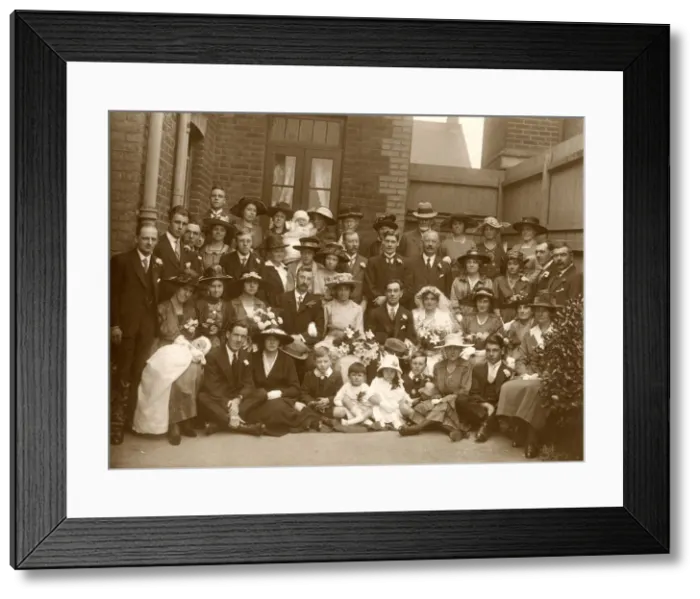 Framed Print : Edwardian Wedding Party Framed Print : Edwardian Wedding Party