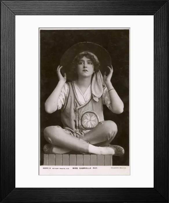 Framed Print : Miss Gabrielle Ray - British Actress, Dancer and Singer Framed Print : Miss Gabrielle Ray - British Actress, Dancer and Singer