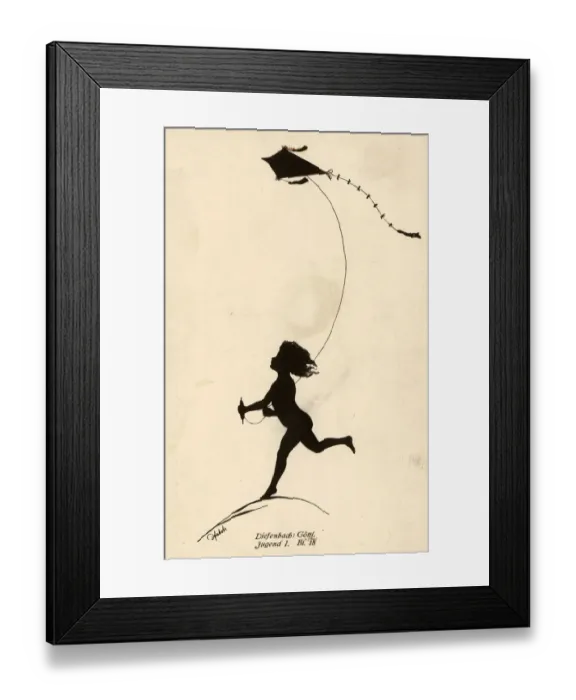 Framed Print : Karl Wilhelm Diefenbach silhouette from Divine Youth series Framed Print : Karl Wilhelm Diefenbach silhouette from Divine Youth series