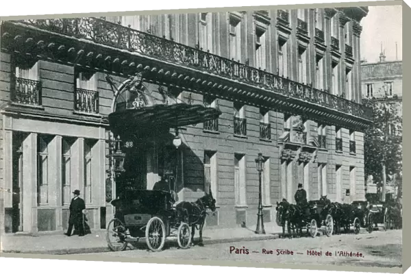 Paris, France - Rue Scribe - Hotel de l Athenee