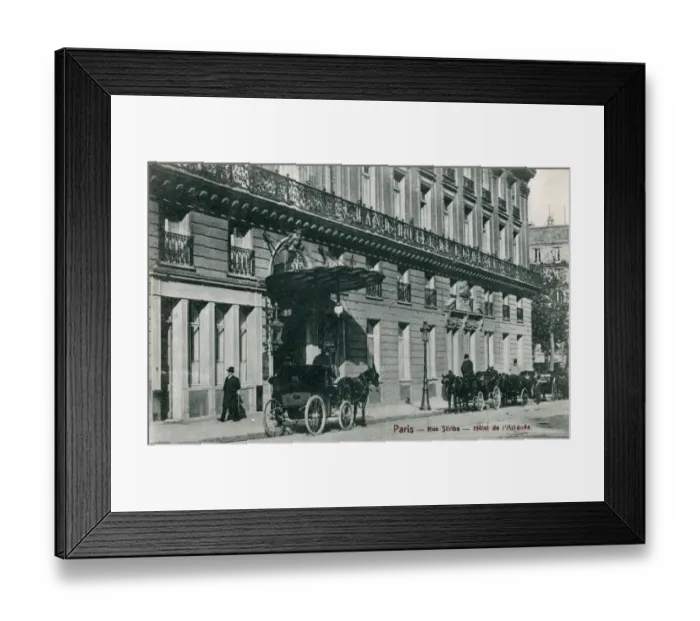 Framed Print : Paris, France - Rue Scribe - Hotel de l Athenee Framed Print : Paris, France - Rue Scribe - Hotel de l Athenee