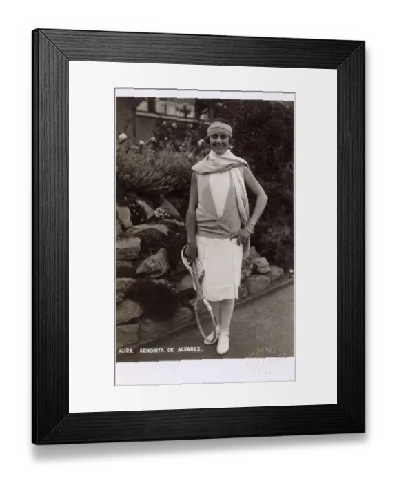 Framed Print : Lili Alvarez - Spanish Tennis Champion at Wimbledon in 1926 Framed Print : Lili Alvarez - Spanish Tennis Champion at Wimbledon in 1926