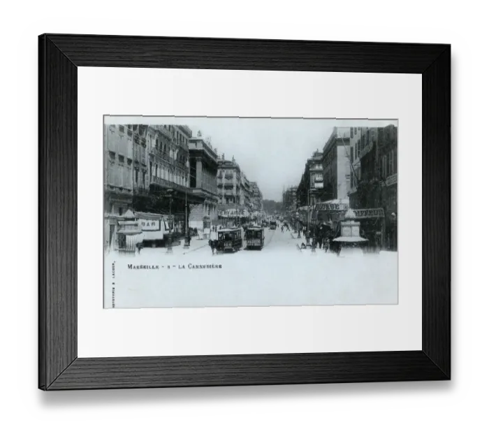 Framed Print : Marseille, France - La Canebiere Framed Print : Marseille, France - La Canebiere
