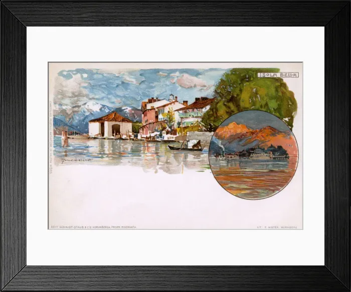 Framed Print : Isola Bella, Borromean Islands of Lago Maggiore, North Italy Framed Print : Isola Bella, Borromean Islands of Lago Maggiore, North Italy