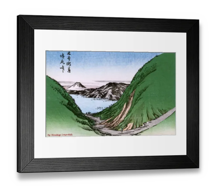 Framed Print : Mt Fuji from Misaka Pass in Kai Province by Hiroshige Framed Print : Mt Fuji from Misaka Pass in Kai Province by Hiroshige