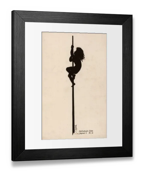 Framed Print : Karl Wilhelm Diefenbach silhouette from Divine Youth series Framed Print : Karl Wilhelm Diefenbach silhouette from Divine Youth series