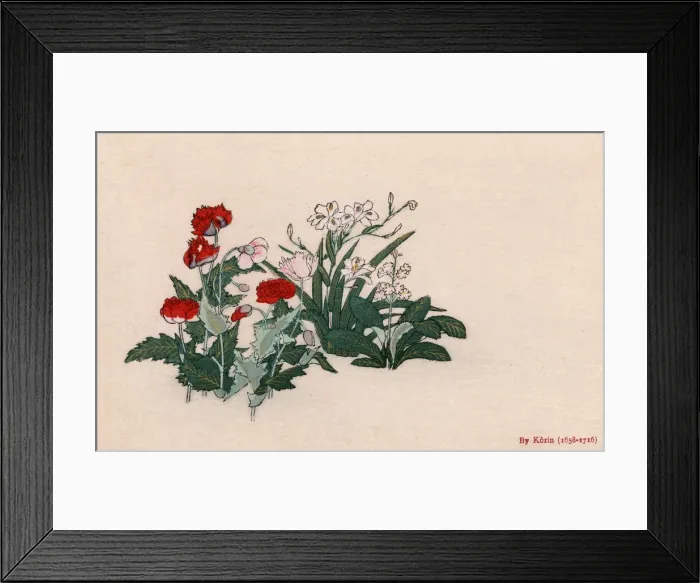 Framed Print : Variety of flowers by Ogata Korin Framed Print : Variety of flowers by Ogata Korin