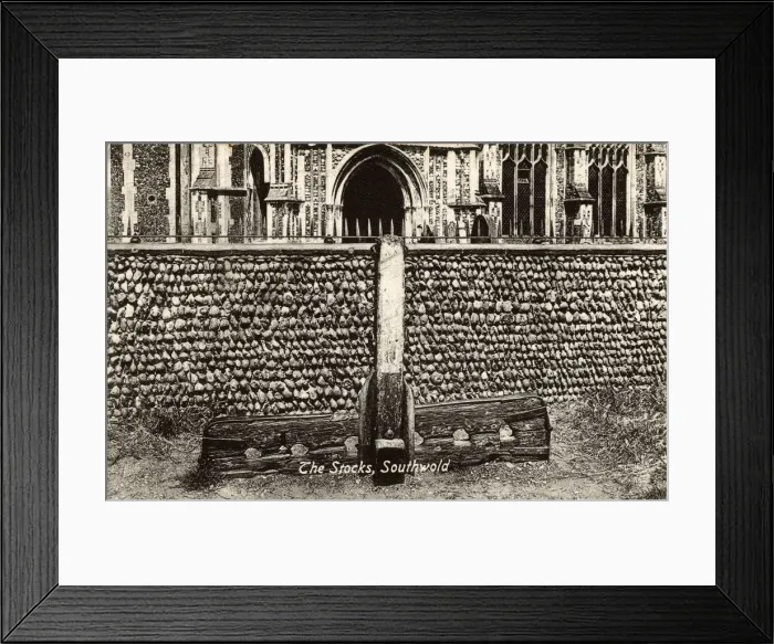 Framed Print : The Stocks - Southwold, Suffolk Framed Print : The Stocks - Southwold, Suffolk