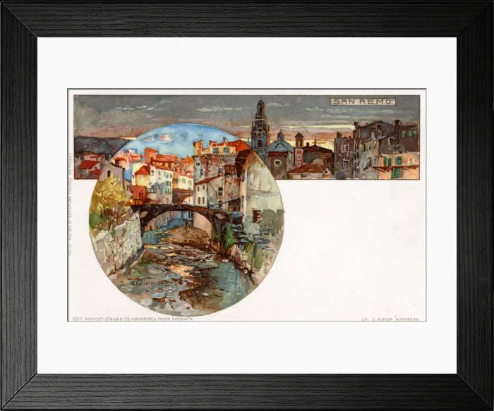 Framed Print : San Remo, Italy - Liguria Region