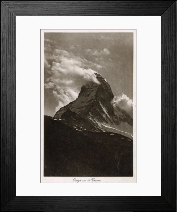 Framed Print : Le Mont Cervin (Matterhorn Mountain) - Stormy Weather Framed Print : Le Mont Cervin (Matterhorn Mountain) - Stormy Weather