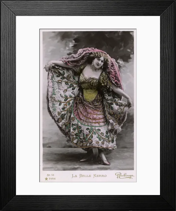 Framed Print : La Belle Kerro - French Actress Framed Print : La Belle Kerro - French Actress