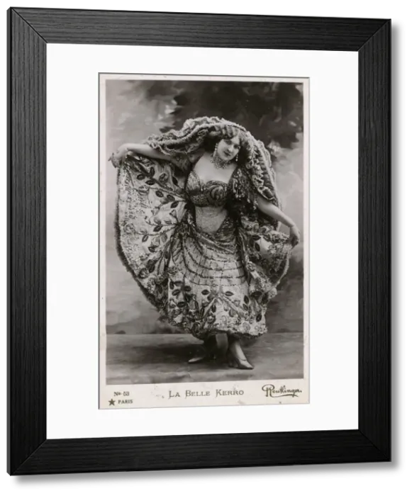 Framed Print : La Belle Kerro - French Actress Framed Print : La Belle Kerro - French Actress