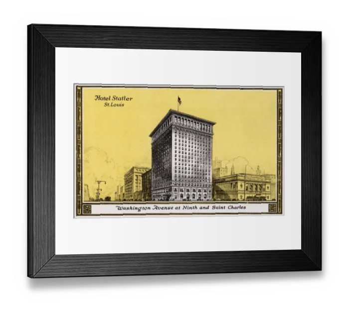 Framed Print : Hotel Statler, St. Louis, Missouri, USA Framed Print : Hotel Statler, St. Louis, Missouri, USA