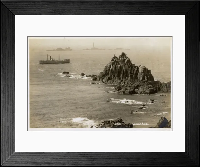 Framed Print : Lands End - Cornwall Framed Print : Lands End - Cornwall