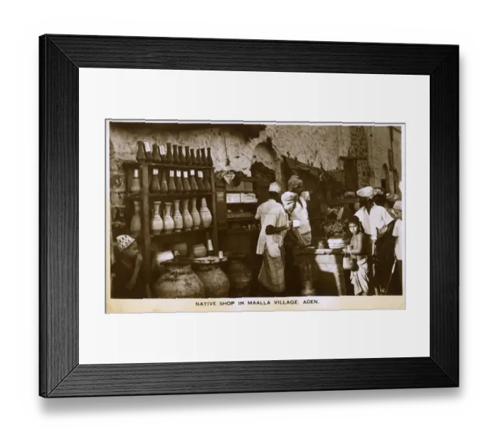 Framed Print : Native Street Store - Maala Village, Aden, Yemen Framed Print : Native Street Store - Maala Village, Aden, Yemen