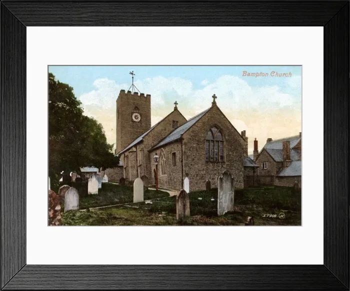 Framed Print : Bampton, Devon - The Church of St Mary s Framed Print : Bampton, Devon - The Church of St Mary s