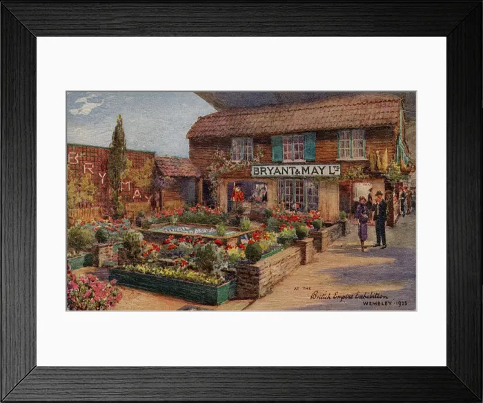 Framed Print : British Empire Exhibition, Wembley, London - Bryant & May Framed Print : British Empire Exhibition, Wembley, London - Bryant & May