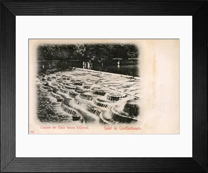 Framed Print : Gentle ornamental cascade - Waters of Europe, Istanbul Framed Print : Gentle ornamental cascade - Waters of Europe, Istanbul