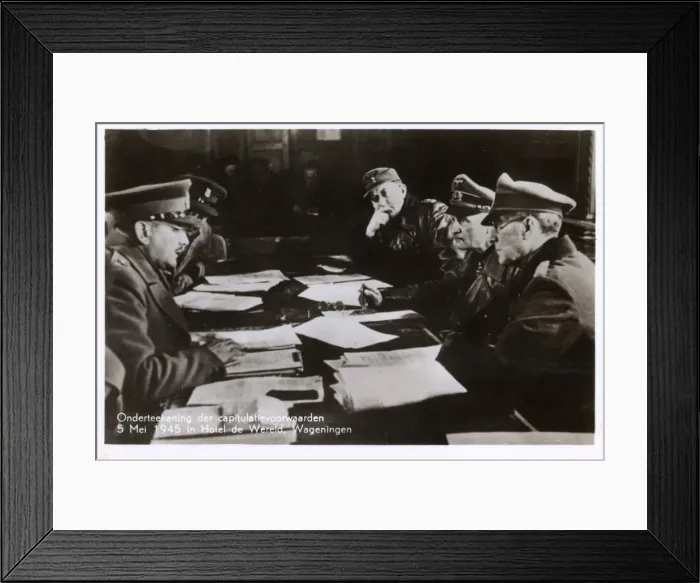 Framed Print : WW2 - Capitulation of the German troops in the Netherlands Framed Print : WW2 - Capitulation of the German troops in the Netherlands
