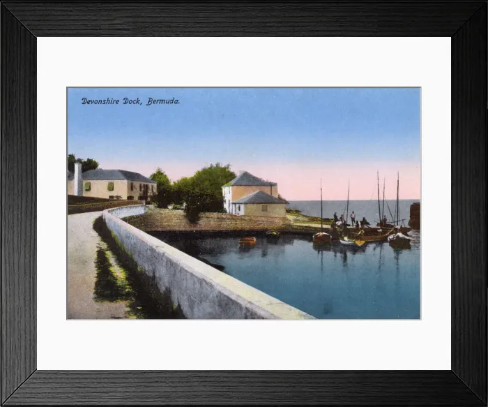 Framed Print : Devonshire Dock - Bermuda Framed Print : Devonshire Dock - Bermuda