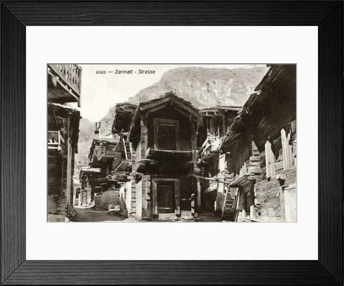 Framed Print : Zermatt, Switzerland - Street Scene Framed Print : Zermatt, Switzerland - Street Scene