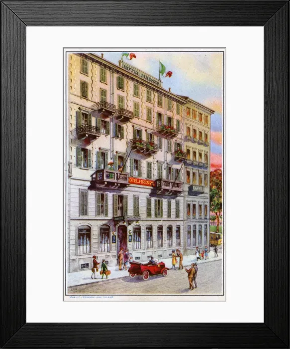 Framed Print : Hotel Firenze - Milan, Italy Framed Print : Hotel Firenze - Milan, Italy