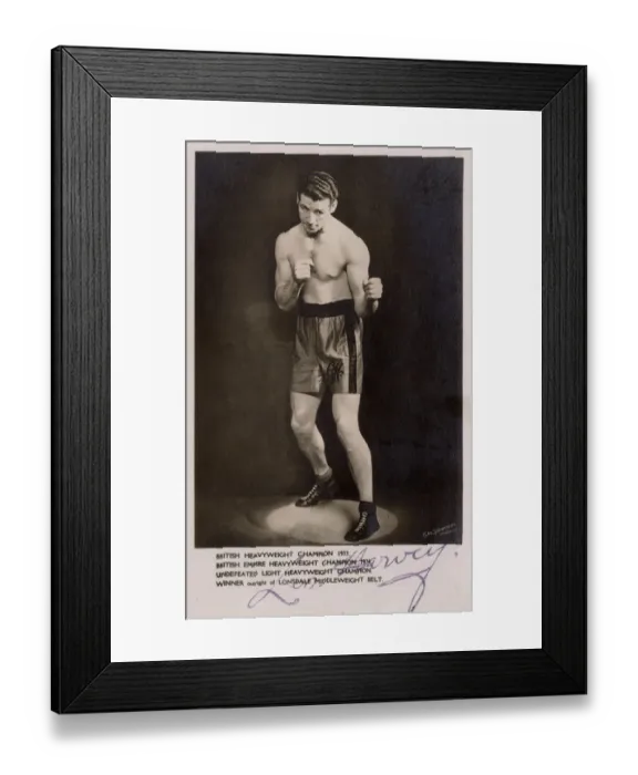 Framed Print : British Heavyweight Champion Len Harvey Framed Print : British Heavyweight Champion Len Harvey