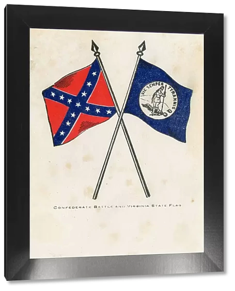 USA, The Confederate Battle Flag and the Virginia State Flag