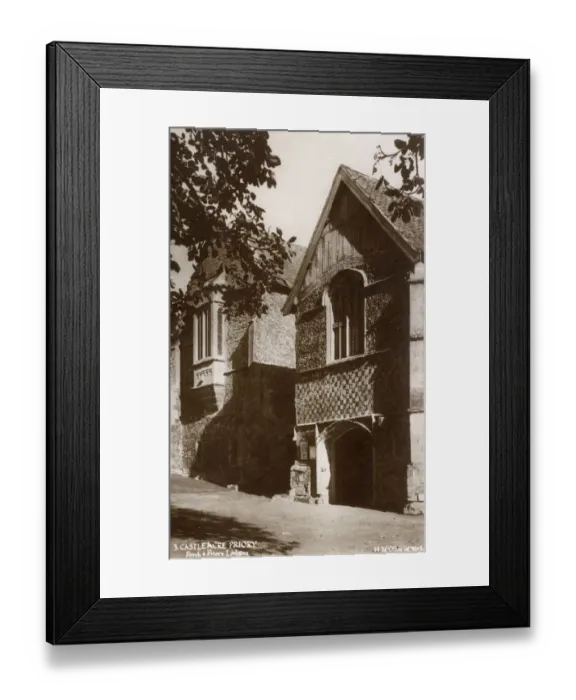 Framed Print : Castle Acre Priory, Norfolk - Porch and Priors Lodging Framed Print : Castle Acre Priory, Norfolk - Porch and Priors Lodging