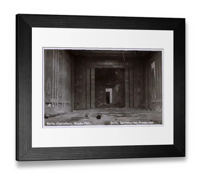 Framed Print : Berlin, Germany - after WW2 - Chancellery - Mosaic Hall Framed Print : Berlin, Germany - after WW2 - Chancellery - Mosaic Hall