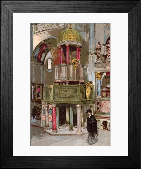 Framed Print : Duomo S. Marco (interior) - Venice, Italy - The Pulpit Framed Print : Duomo S. Marco (interior) - Venice, Italy - The Pulpit