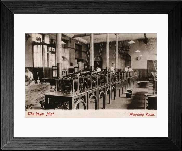 Framed Print : The Royal Mint - Weighing Room