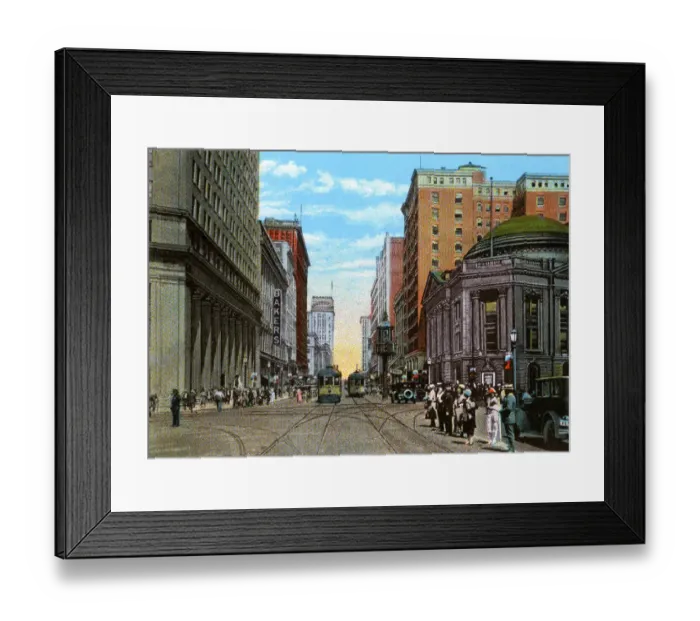 Framed Print : Cleveland, Ohio, USA - Euclid Avenue and East 9th Street Framed Print : Cleveland, Ohio, USA - Euclid Avenue and East 9th Street