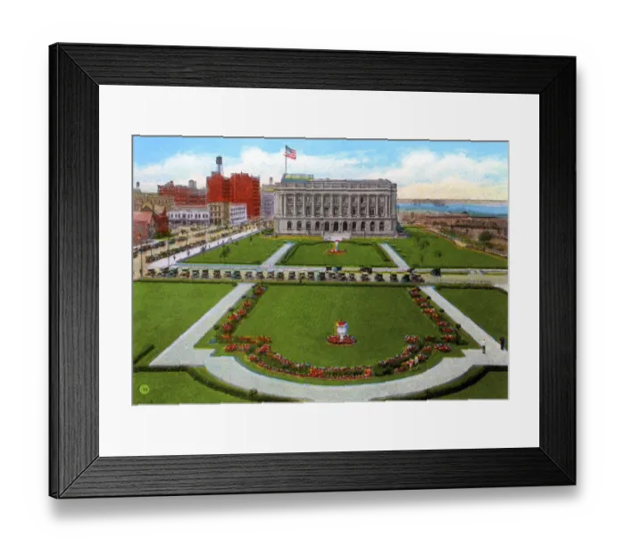 Framed Print : Cleveland, Ohio, USA - Cuyahoga County Court House Framed Print : Cleveland, Ohio, USA - Cuyahoga County Court House