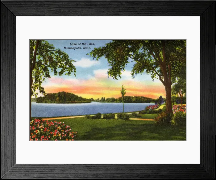 Framed Print : Minneapolis, Minnesota, USA - Lake of the Isles Framed Print : Minneapolis, Minnesota, USA - Lake of the Isles