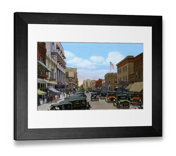 Framed Print : Reno, Nevada, USA - Virginia Street looking south Framed Print : Reno, Nevada, USA - Virginia Street looking south