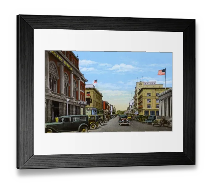 Framed Print : Reno, Nevada, USA - Virginia Street looking North Framed Print : Reno, Nevada, USA - Virginia Street looking North
