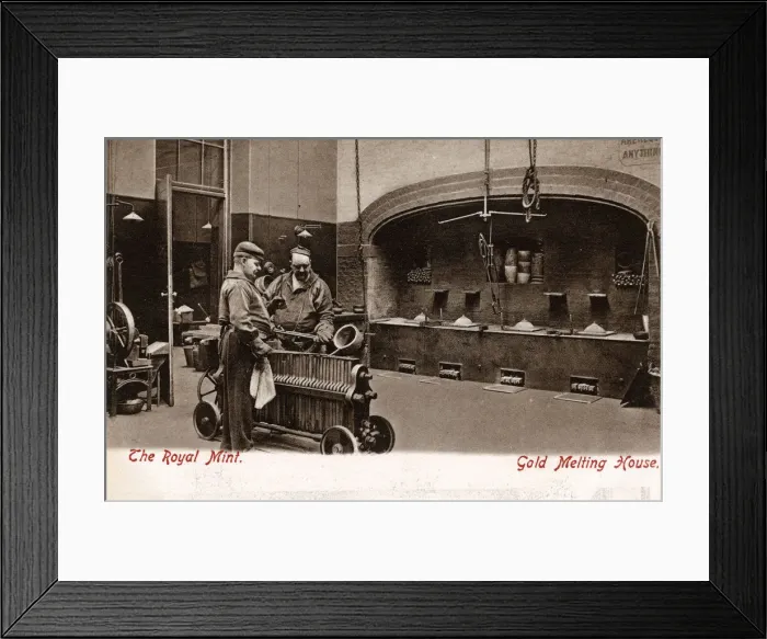 Framed Print : The Royal Mint - Gold Melting House Framed Print : The Royal Mint - Gold Melting House