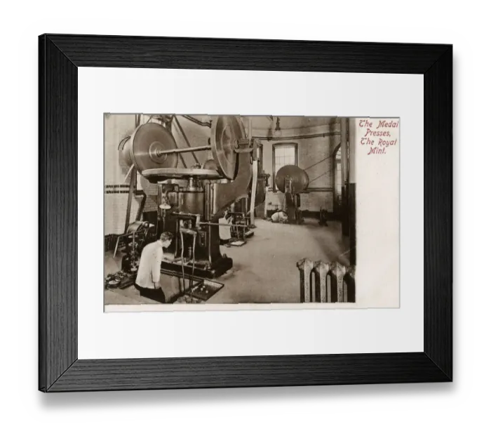Framed Print : The Royal Mint - The Medal Presses Framed Print : The Royal Mint - The Medal Presses