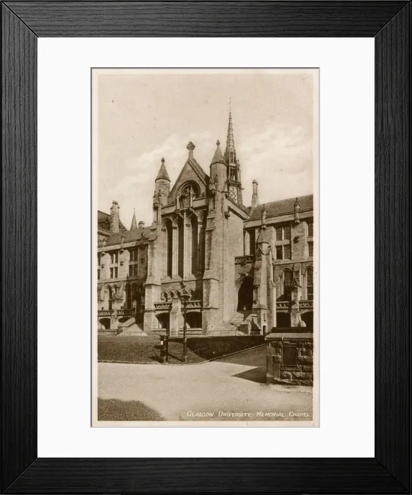 Framed Print : Glasgow, Scotland - University of Glasgow - Memorial Chapel Framed Print : Glasgow, Scotland - University of Glasgow - Memorial Chapel