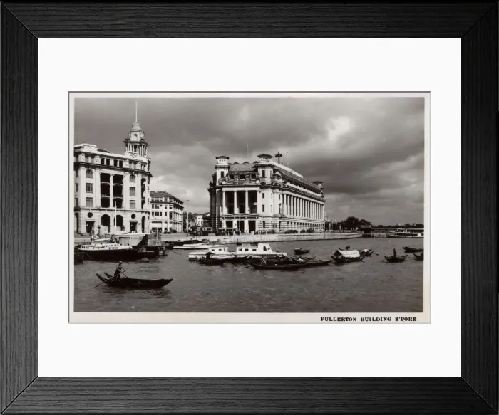 Framed Print : Singapore - Fullerton Building Framed Print : Singapore - Fullerton Building