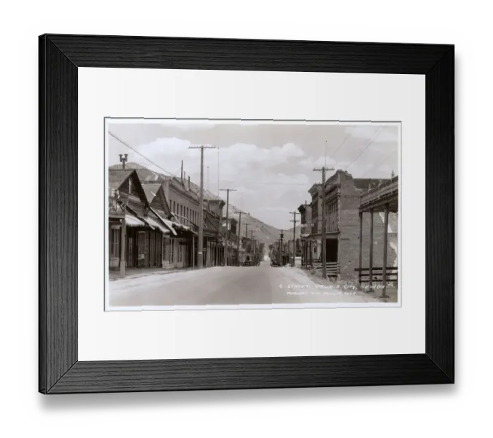 Framed Print : Nevada, USA - Virginia City - C-Street Framed Print : Nevada, USA - Virginia City - C-Street
