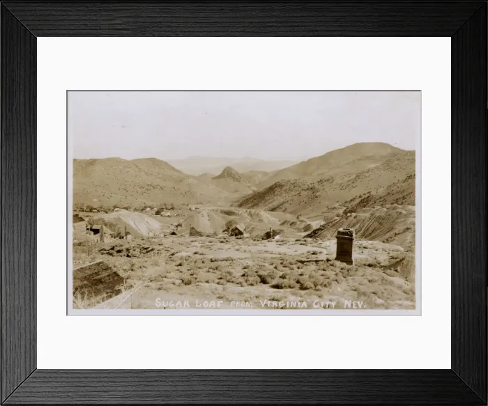 Framed Print : Nevada, USA - Sugar Loaf from Virginia City Framed Print : Nevada, USA - Sugar Loaf from Virginia City