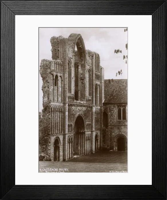 Framed Print : Castle Acre Priory, Norfolk - West Front Framed Print : Castle Acre Priory, Norfolk - West Front