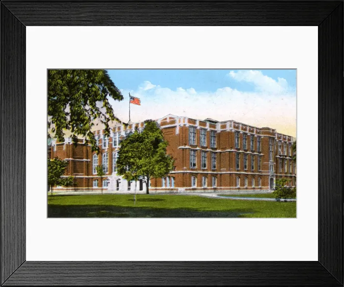 Framed Print : Ashtabula, Ohio, USA - The High School Framed Print : Ashtabula, Ohio, USA - The High School