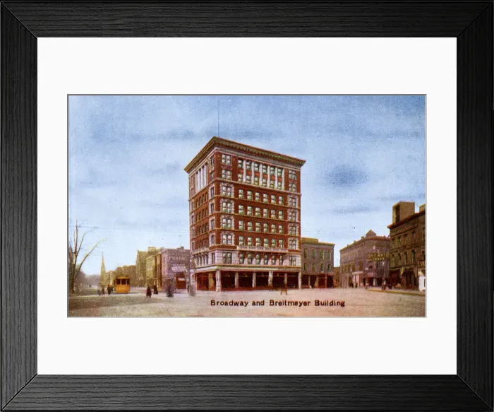 Framed Print : Detroit, Michigan, USA - Broadway and Breitmeyer Building Framed Print : Detroit, Michigan, USA - Broadway and Breitmeyer Building