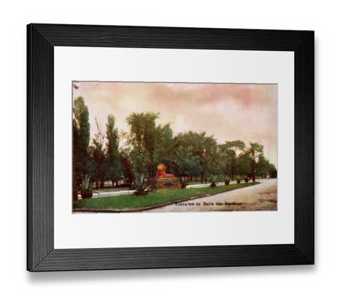 Framed Print : Detroit, Michigan, USA - Entrance to Belle Isle Park Framed Print : Detroit, Michigan, USA - Entrance to Belle Isle Park