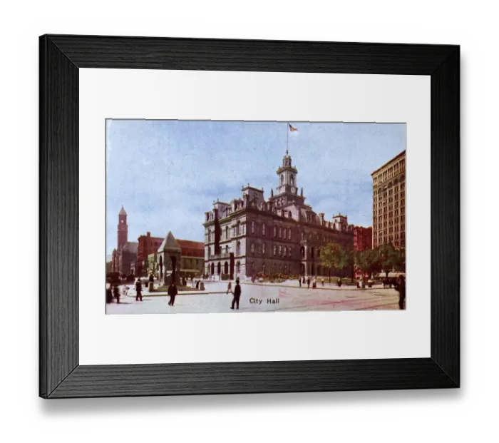Framed Print : Detroit, Michigan, USA - City Hall Framed Print : Detroit, Michigan, USA - City Hall