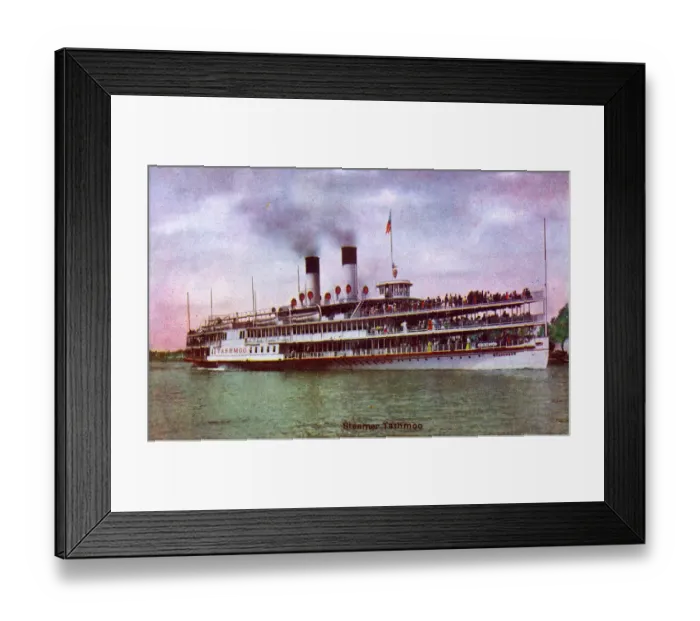Framed Print : Detroit, Michigan, USA - Tashmoo Pleasure Steamer Framed Print : Detroit, Michigan, USA - Tashmoo Pleasure Steamer
